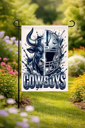 Discover Dallas Football Garden Flag double-Sided Handmade Football Custom
