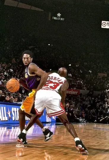 Los Angeles Lakers Kobe Bryant vs Chicago Bulls All Star Game Vertical Poster