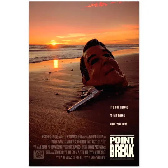 Discover Point Break Movie Beach Sunset Vertical Poster
