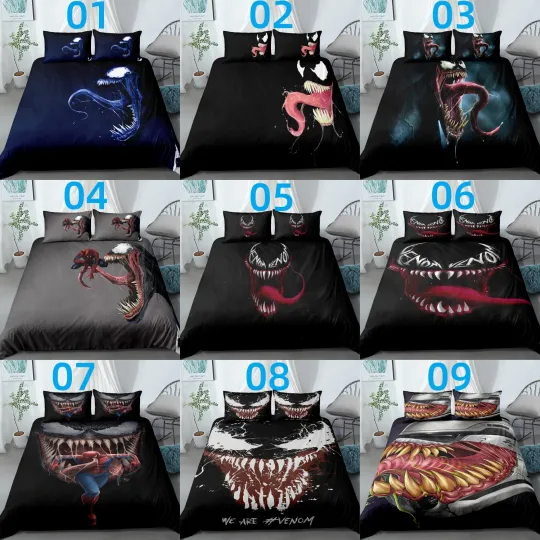Venom Tongue Bedding Set, Gift for Friends