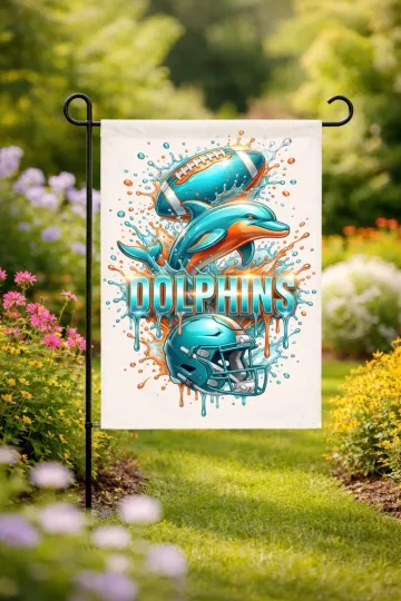 Discover Miami Football Garden Flag double-Sided Handmade custom football