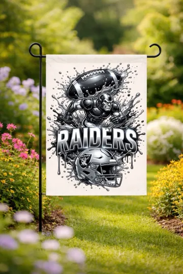 Discover Las Vegas Football Garden Flag double-Sided Handmade custom football