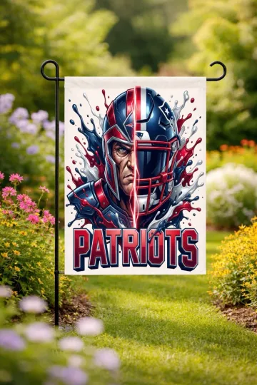 Discover New England Football Garden Flag double-Sided Handmade Football