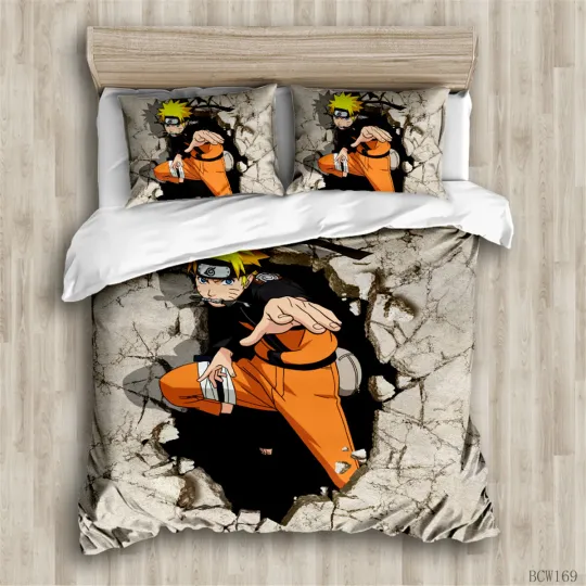Discover Anime Narutoo Single Double Queen King Super King Bed Quilt Doona Duvet Cover Set