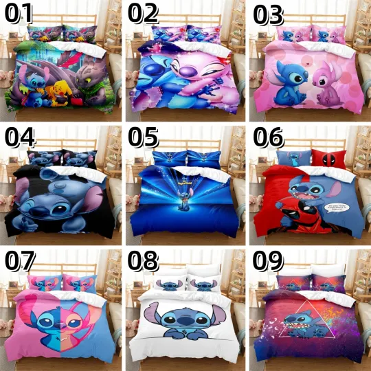 Discover Stitch Single/King Single/Double/Queen/King Size Bed Quilt/Doona/Duvet Cover Set