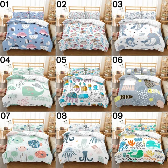 Discover Underwater Single/King Single/Double/Queen/King Bed Quilt/Doona/Duvet Cover Set