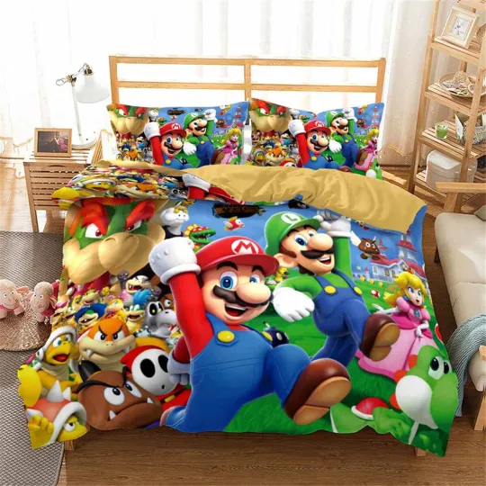 Discover Super Mario Bedding Set, Gift for Friends