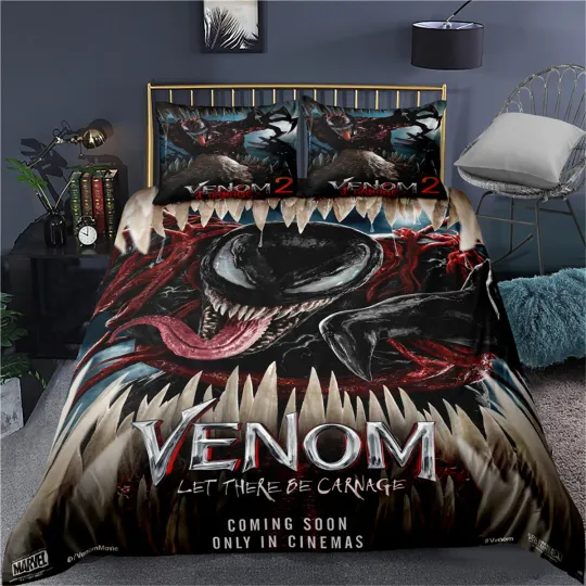 Venom Poison Bedding Set, Gift for Friends