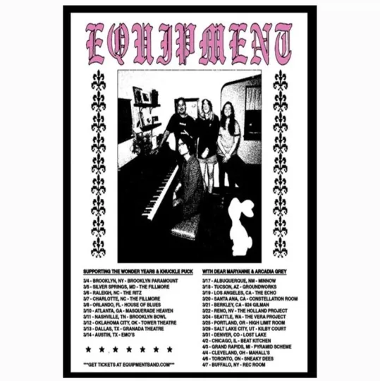 Discover Equipment Spring Tour 2026 Poster