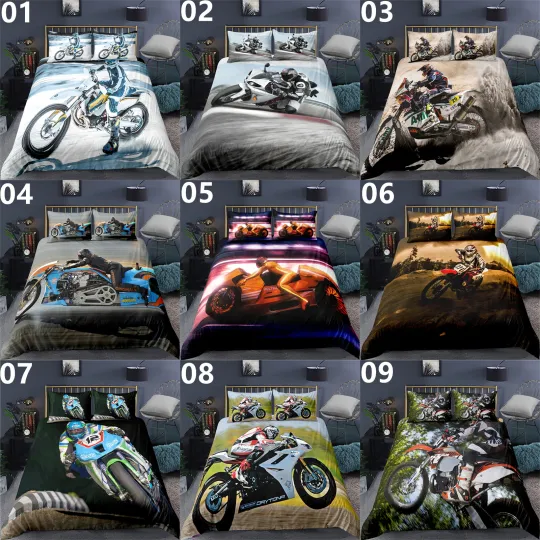 Discover Motorbike Bedding Set, Gift for Friends
