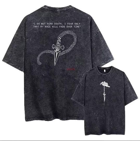 Discover HXH Kurapika Vintage Washed Oversized Graphic T-Shirt