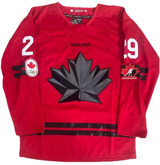Discover Nathan MacKinnon Canada New Mens Medium M RARE Jersey ‘26 Olympics Avalanche
