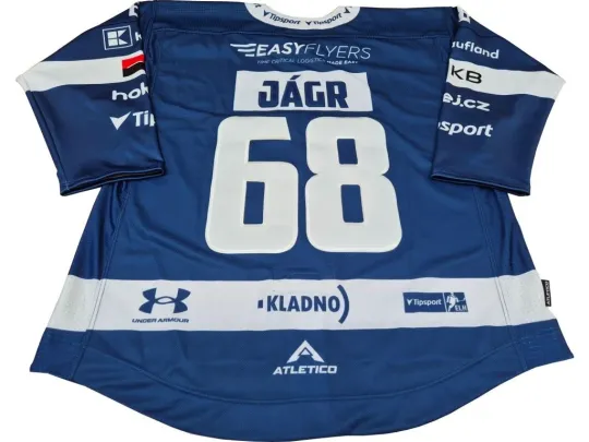 Discover Jaromir Jagr  Kladno Knights 2025-2026 Match Blue Jersey - New