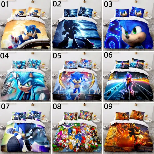 Sonic Bedding Set, Gift for Friends