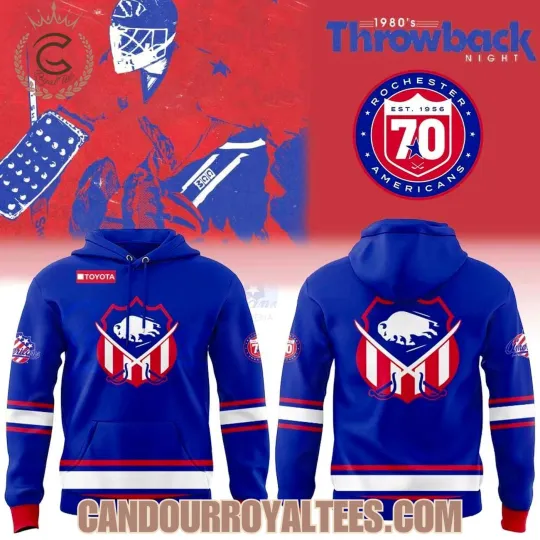 Discover Rochester Americans Throwback Night 3D Hoodie Shirt