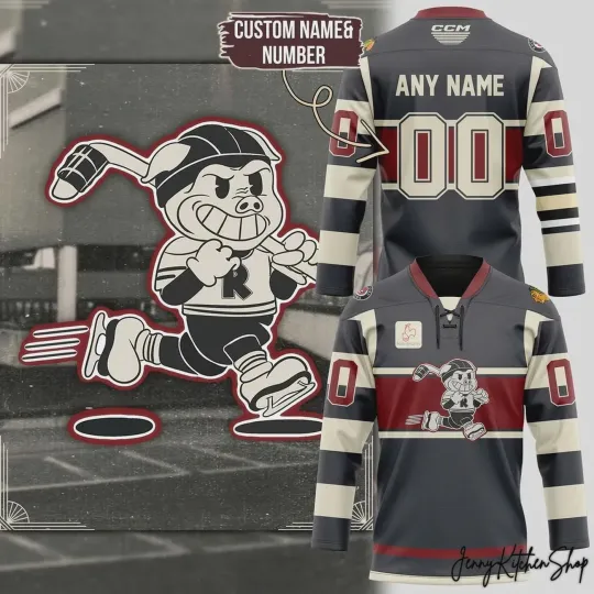 Discover Personalized Rockford IceHogs 2026 Lace Hockey Jersey Men's Fan Gear