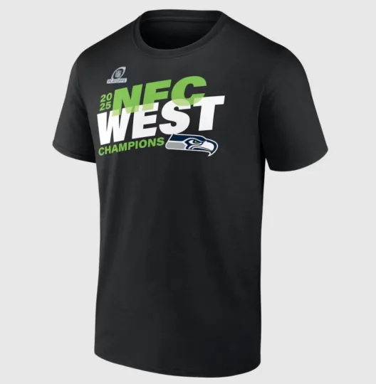 Seattle Seahawks 2025 NFC West Division Champions T-Shirt