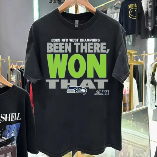 Discover Seattle Seahawks 2025 NFC West Champions Been There Won That Shirt HN4988