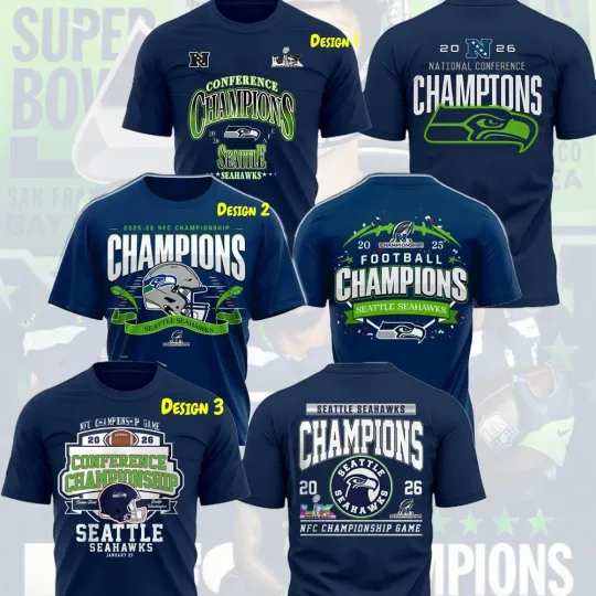 Discover Seattle Seahawks 2025 - 2026 Champions Both Side Fan Look