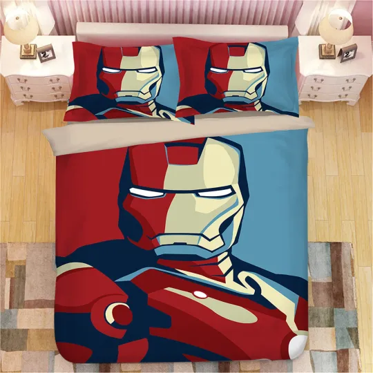 Iron Man Bedding Set, Gift for Friends