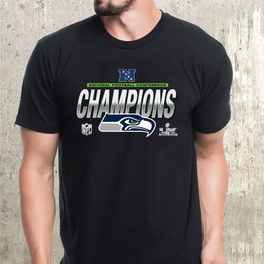 Discover Seattle Seahawk 2025 NFC Conference Champions Locker Room Shirt S-5XL