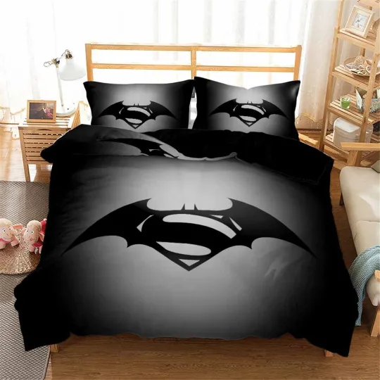 Batman Superman Bedding Set, Gift for Friends