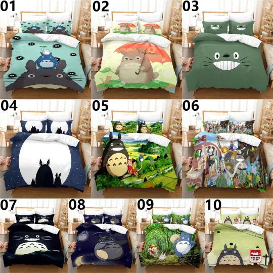 Totoro Bedding Set, Gift for Friends