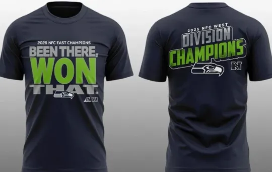 Discover Seahawks NFC West Division Champions 2025 Been There Won That shirt