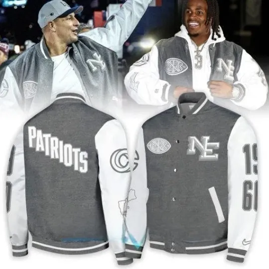 Discover Patriots 2025 Rivalries Varsity Jacket