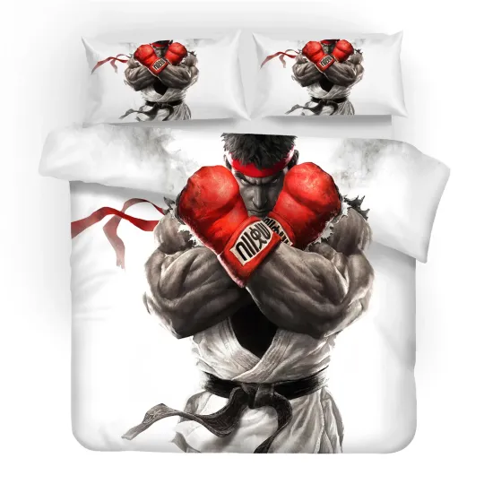 Street Fighter Bedding Set, Gift for Friends