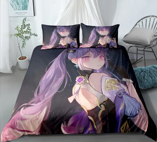 Discover Genshin Impact Bedding Set, Gift for Friends