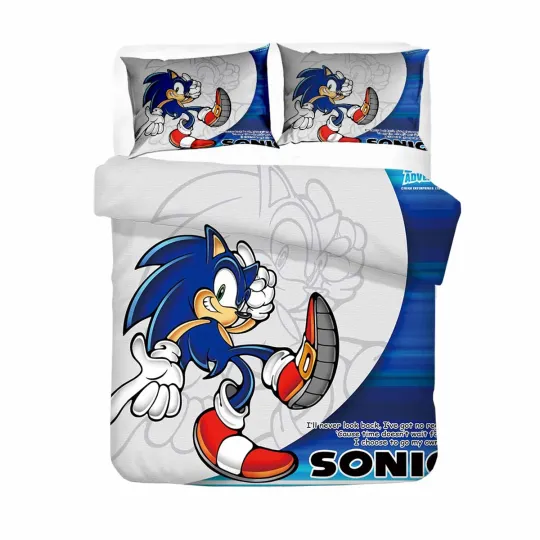 Sonic The Hedgehog Bedding Set, Gift for Friends