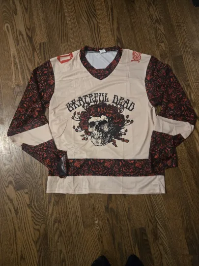 Grateful Dead x Detroit Red Wings Hockey 2026 Jersey – 100th Anniversary – Large