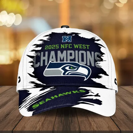 Discover Seahawks 2025 West Champions Classic Cap