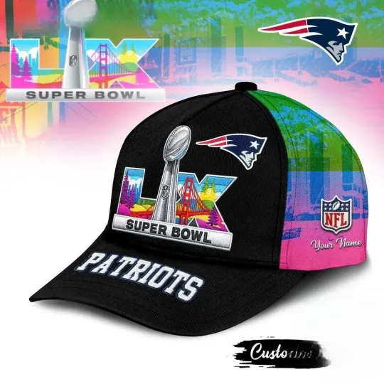 Patriots  2026 Super Bowl LX Logo Team Design Classic Cap