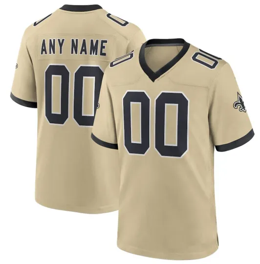 Discover Men's New Orleans NO Custom Football Jersey Personalized Name Number Stitched