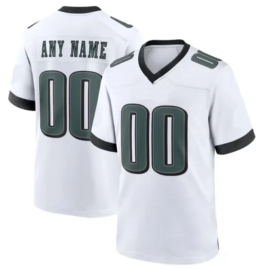 Men's Philadelphia PHI Custom Football Jersey with Personalized Name and Number