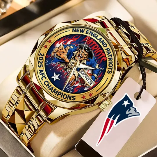 Discover Patriots 2025 A.F.C Champions Alloy Luxury Quartz Watch
