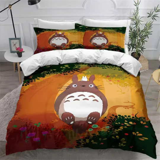Totoro Bedding Set, Gift for Friends