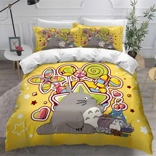 Totoro Bedding Set, Gift for Friends