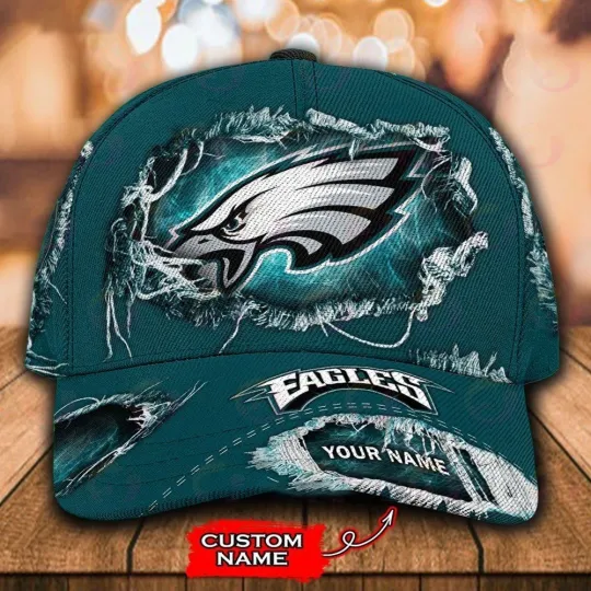 Discover Personalized Philadelphia Football Eagless Team Classic Cap Gift For Husband Dad