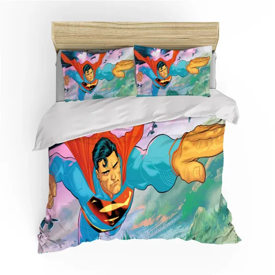 Discover Superman Sky Bedding Set, Gift for Friends