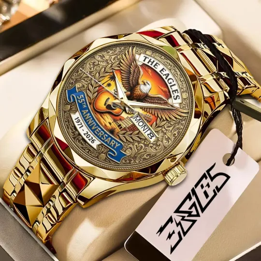 Discover The Eagles 1971-2026 Steel Band Watch