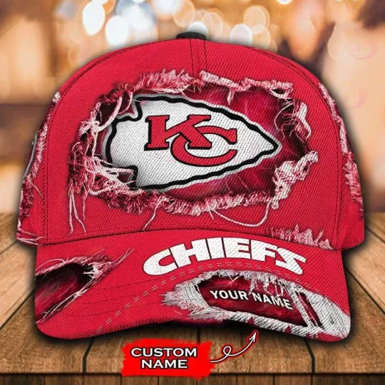 Personalized Kansas City Football Chiefss Team Classic Cap Gift For Husband Dad