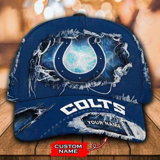 Discover Personalized Indianapolis Football Coltss Team Classic Cap Gift For Husband Dad