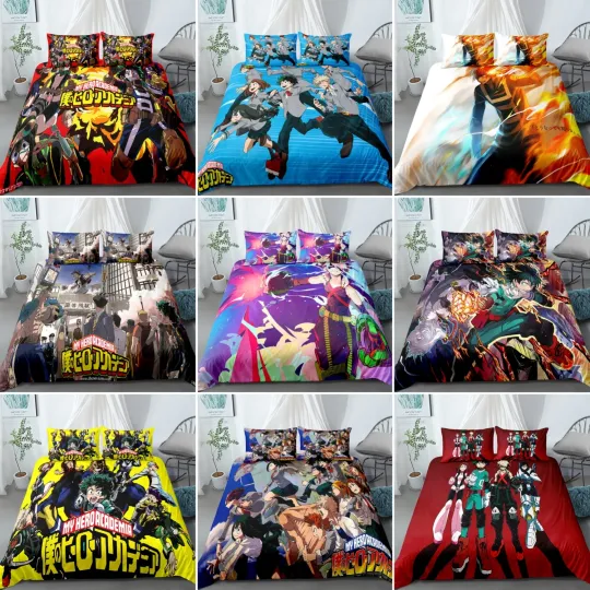 Discover Hero Anime Bedding Set, Bedroom Decoration
