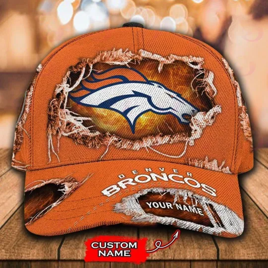 Discover Personalized Denver Football Broncoss Team Classic Cap Gift For Husband Dad