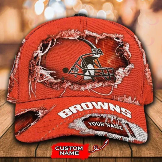 Discover Personalized Cleveland Football Brownss Team Classic Cap Gift For Husband Dad