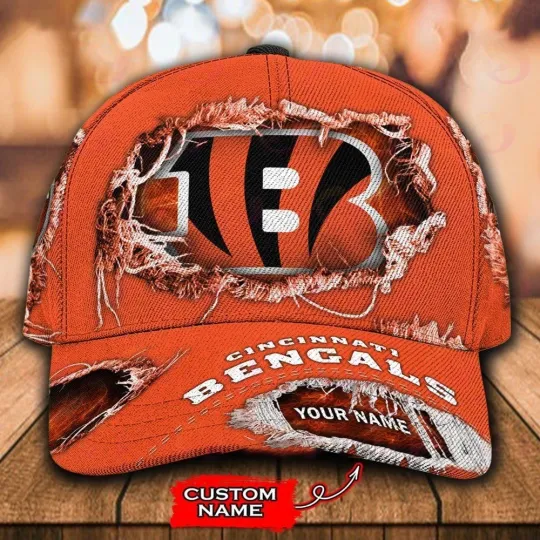 Discover Personalized Cincinnati Football Bengalss Team Classic Cap Gift For Husband Dad