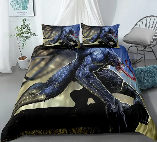 Venom Anime Bedding Set, Bedroom Decoration